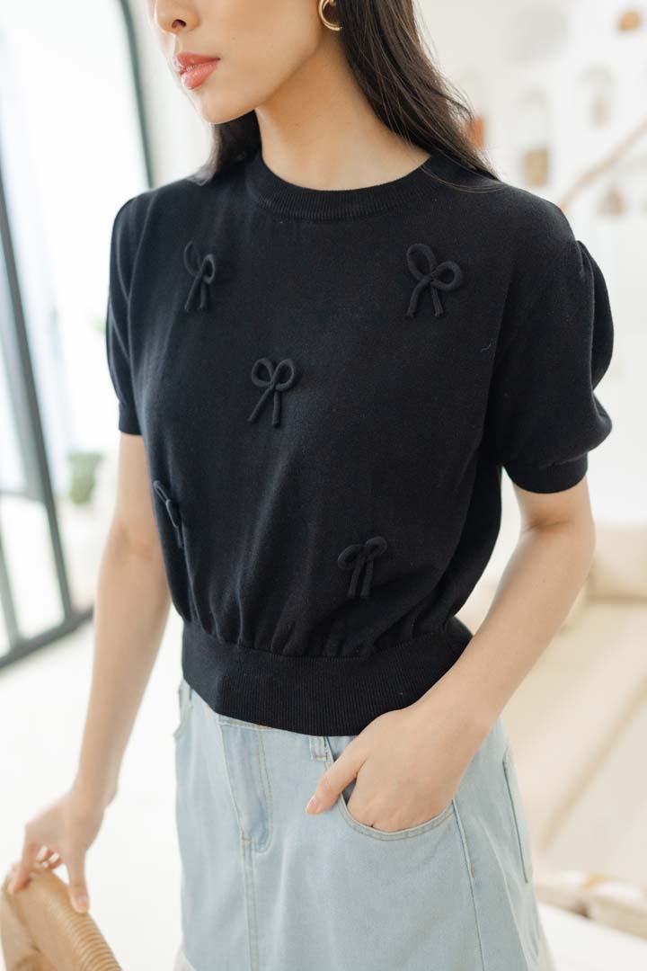 Picture of Ribbon knit blouse